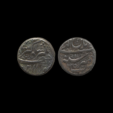 Jahangir, Silver Rupee, 11.18gm, Kashmir Mint, AH 1025/RY 11, Month Aban, with ornamental 