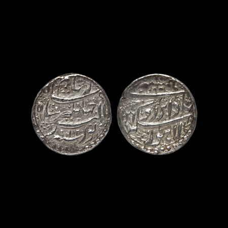 Jahangir, Silver Rupee, 11.30gm, Lahore Mint, 'Hamesha' couplet, AH 1026/RY 12, with flowe