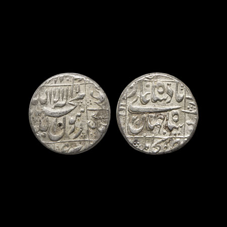 Shah Jahan, Silver Rupee, 11.45gm, Kabul Mint, RY 29, complete mint name on rev. bottom. K