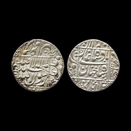 Shah Jahan, Silver Rupee, 11.45gm, Surat Mint, RY 20. KM 235.23. Very Fine, Scarce.