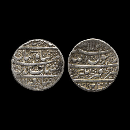 Shah Jahan, Silver Rupee, 11.40gm, Zafarnagar Mint, AH 1038/RY Ahd (1). KM 222.18. Fine, S