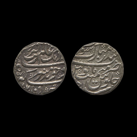 Aurangzeb, Silver Rupee, 11.50gm, Surat Bandar e Mubarak Mint, AH 1070/RY Ahd (1). KM 300.