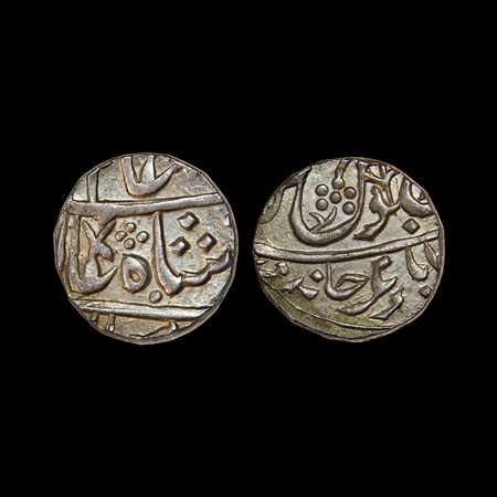 Maratha Confederacy, Silver Rupee, 11.12gm, Chandor, Jaffarabad urf Chandvad Mint, in the 