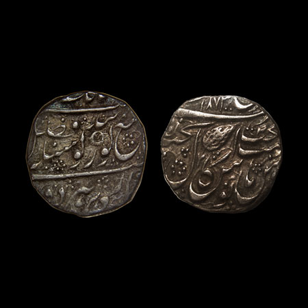Sikh Empire, Silver Rupee, Ranjit Singh (VS 1856-1896/1799-1839 AD), Amritsar Mint, Nanak 