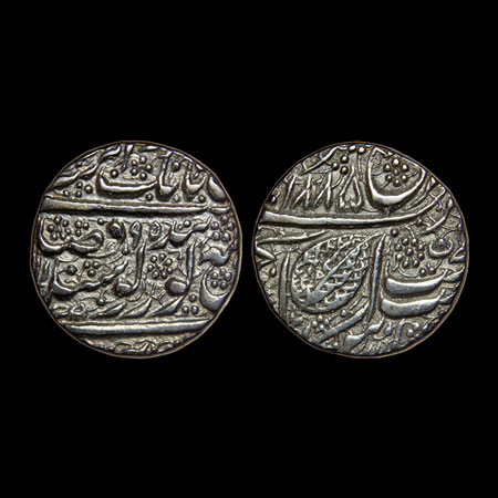 Sikh Empire, Silver Rupee, Ranjit Singh, Amritsar Mint, Nanak Shahi Couplet, VS 1885/95, l
