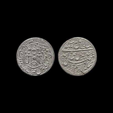 Awadh, Silver Rupee, 10.95gm, Wajid Ali Shah, Mulk Awadh Baitus Sultanat Lakhnau Mint, AH 