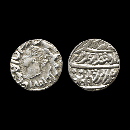 Bharatpur, Silver Rupee, 11.10gm, Jaswant Singh (AH 1269-1311/1852-1893 AD), in the name o