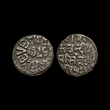 Bundi, Silver Rupee, 10.70gm, Ram Singh, in the name of George V, AD 1925/VS 1915, this ty