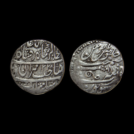 Gwalior, Silver Rupee, 10.89gm, Daulat Rao (AH 1209-1243/1794-1827 AD), Sheopur Mint, in t