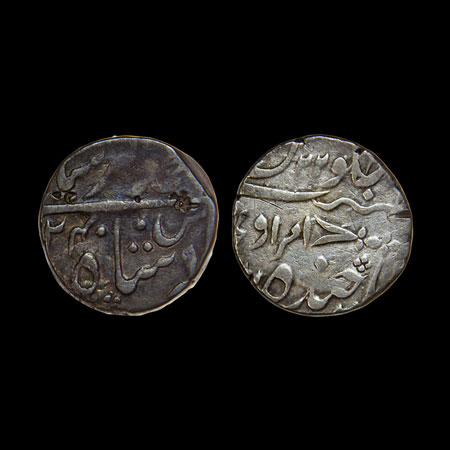 Hyderabad, Silver Rupee, 11.00gm, Sikandar Jah (AH 1218-1253/1803-1837 AD), Farkhanda Buny