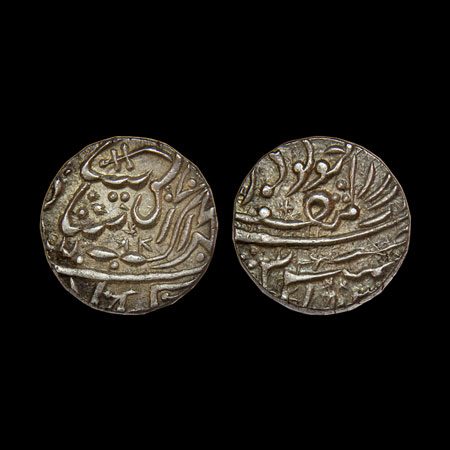 Jodhpur, Silver Rupee, 11.22gm, in the name of Muhammad Akbar II, Jodhpur Dar ul Mansoor M