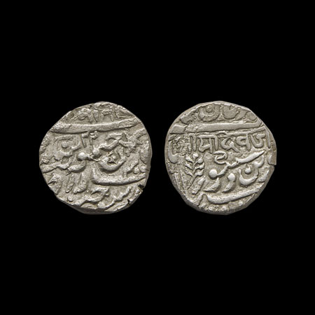 Jodhpur, Silver Rupee, 11.30gm, Jaswant Singh (AH 1290-1313/1873-1895 AD), in the name of 