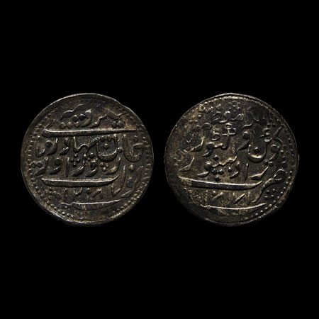 Radhanpur, Silver Rupee, 11.40gm, Zorawar Khan, in the name of Queen Victoria, Radhanpur M