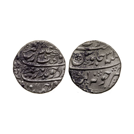 Aurangzeb, Silver Rupee, 11.42gm, Junagarh Mint, AH 1101/RY 31, complete mint name. KM 300