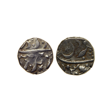 Maratha Confederacy, Silver ½ Rupee, 5.58gm, Nipani, Dicholi Mint, in the name of Aurangze