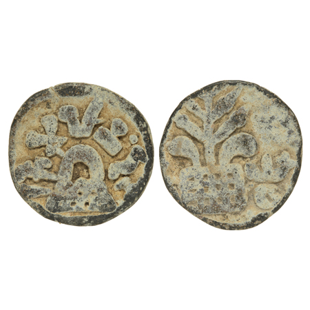 Anandas of Karwar, Mulanandas, Lead Unit, 10.58gm, Obv: Six arched hill around Brahmi lege