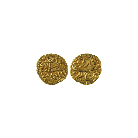 Mysore, Tipu Sultan, Gold Pagoda, 3.39gm, Patan Mint, AH 1221 / RY 11, KM 129a/Henderson 2