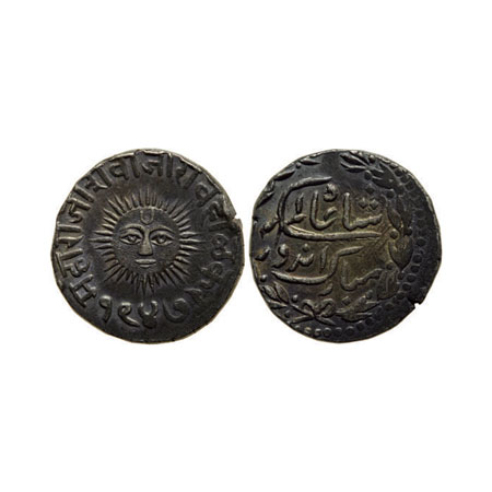 Indore, Silver Rupee, 11.18gm, Shivaji Rao (VS1943-1960/1886-1903AD), Indore Mint, in the 