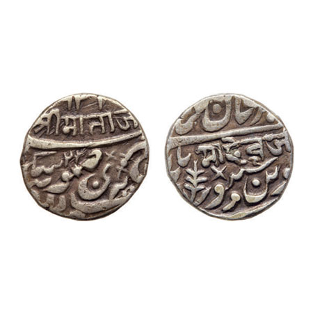 Jodhpur, Silve Rupee, 11.24gm, Jaswant Singh, in the name of Queen Victoria, Sojat Mint, R