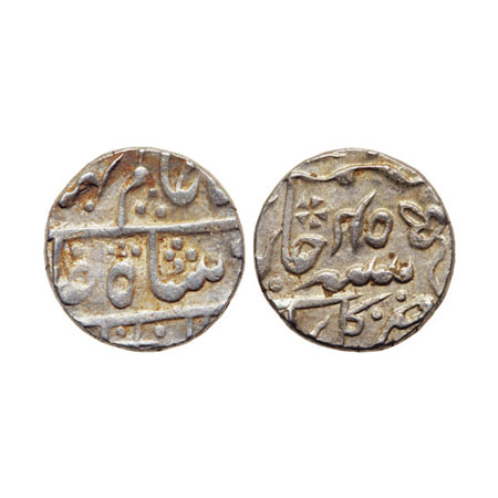 Kotah, Silver Rupee, 11.20gm, Mughal Issue, in the name of Shah Alam II, Kotah Nandgaon Mi