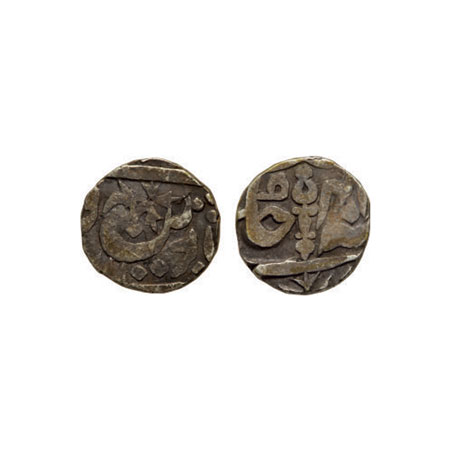 Orchha, Silver 1/4 Rupee, 2.71gm, Vikramajit Mahendra (AH 1211-1233/1796-1817AD), in the n