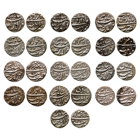 Jahangir, Silver Rupee (13), Patna Mint, Ilahi Type, A Set of 13 Different Ilahi Months. F