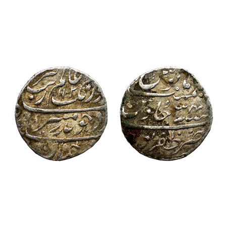 Aurangzeb, Silver Rupee, 11.53gm, Zafarpur Mint, AH 1102/RY 34. KM 300.94. Very Fine with 