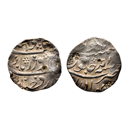 Farrukhsiyar, Silver Rupee, 11.38gm, Bahadurgarh (Pedgaon) Mint, AH Unseen/RY Ahad (1). KM