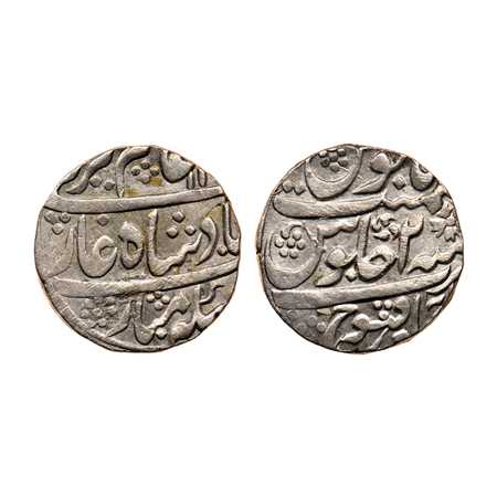 Alamgir II, Silver Rupee, 11.02gm, Qanauj Shahabad Mint.AH 11XX/RY2. KM 460.47. Extra Fine
