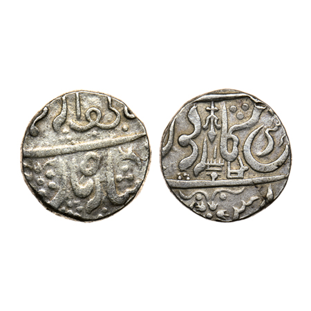 Maratha Confederacy, Silver Rupee, 10.88gm, Toragal, Narsinghpur Sarkar Toragal Mint, unda