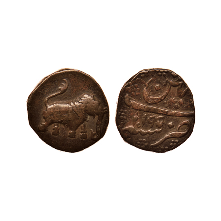 Mysore, Haider Ali (AH 1174-1197/1761-1782 AD), Copper Paisa, 12.34gm, Patan Mint, AH 1195