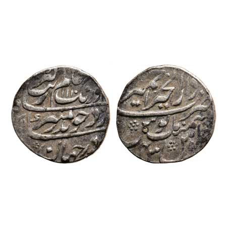 Aurangzeb, Silver Rupee, 11.45gm, Ajmer Dar ul Khair Mint, AH 1110/RY 43, broad flan. KM 3