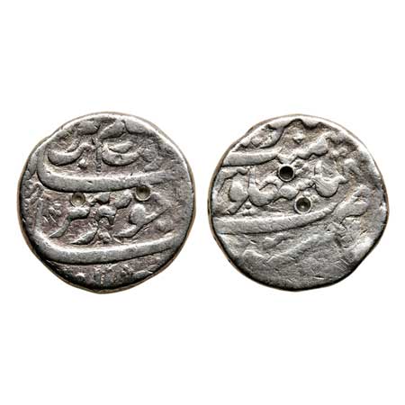 Aurangzeb, Silver Rupee, 11.26gm, Bhilsa Mint, RY 3, Mihr-e-Munir Couplet, Mint name in mi