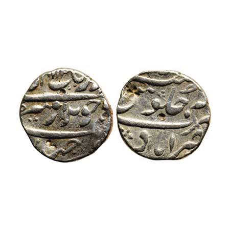 Aurangzeb, Silver Rupee, 11.50gm, Nasirabad ( Dharwad ) Mint, AH 1112/RY unseen, shroff ma