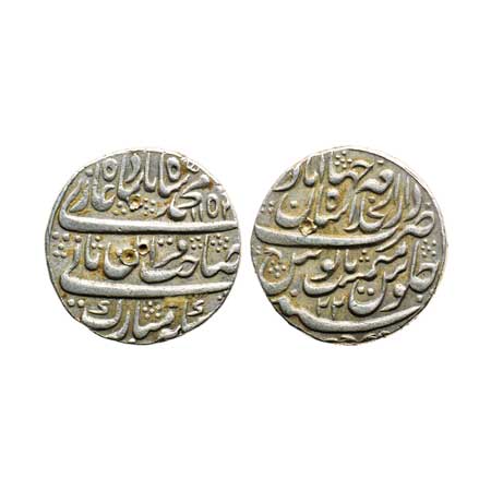 Muhammad Shah, Silver Rupee, 11.33gm, Shahjahanabad Dar ul Khilafat Mint, AH 1152/RY 22, B