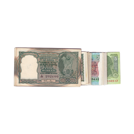 Republic of India, 5 Rupees set of 45 different Notes issue wise, from C-1 To C45. Unc, Sc