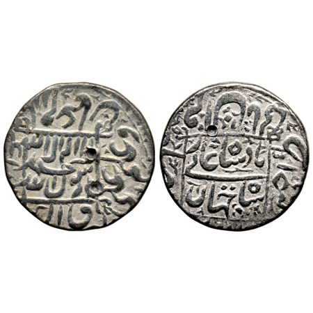 Shah Jahan I, Silver Rupee, 11.30gm, Ujjain Mint, AH unseen, legends in square area type. 