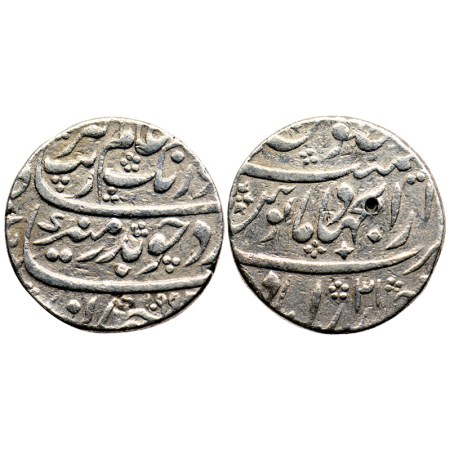 Aurangzeb, Silver Rupee, 10.05gm, Haidarabad Dar ul Jihad Mint, AH 1099 / RY 31, test mark
