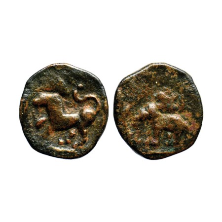 Ancient Chola, Sangam Age, Copper Unit, 2.69gm, Obv: Elephant standing facing to left, an 