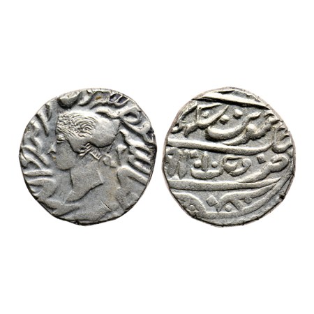 Bharatpur, Silver Rupee, 11.11gm, Jaswant Singh (AH 1269-1311 / 1853-1893 AD), Bharatpur M