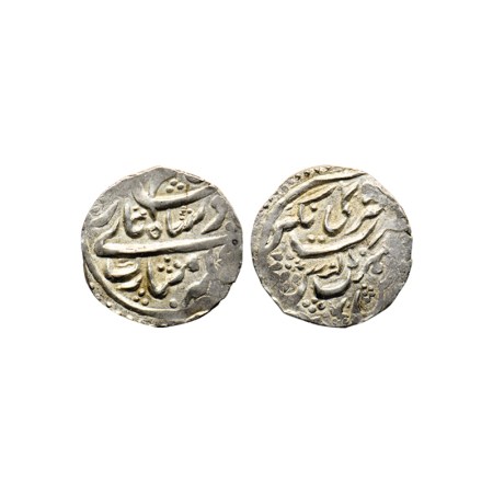 Garhwal, Silver Timasha, 2.24gm, Pradip Shah (1717-1772 AD), RY 6, Srinagar Mint, in the n
