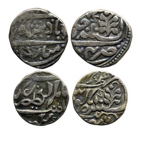 Kishangarh, Silver Rupee (2), 10.71/10.75gm, in the name of Shah Alam II, Kishangarh Mint,
