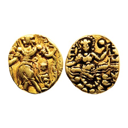 Guptas, Chandragupta II (375-415 AD), Gold Dinar, 7.77gm, Archer Type, Obv: King nimbate, 
