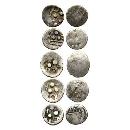 Guptas Feudatories, Srigupta, Silver Drachma (5), Obv: Crude bust of king facing to right,