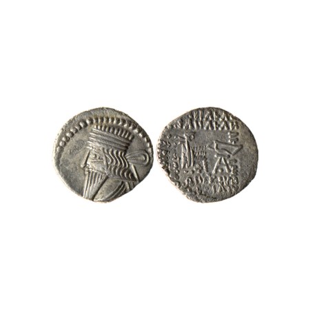 Indo-Parthian, Vonones I, Silver Drachm, 2.97gm, Obv: Head of vonones facing to left, Rev: