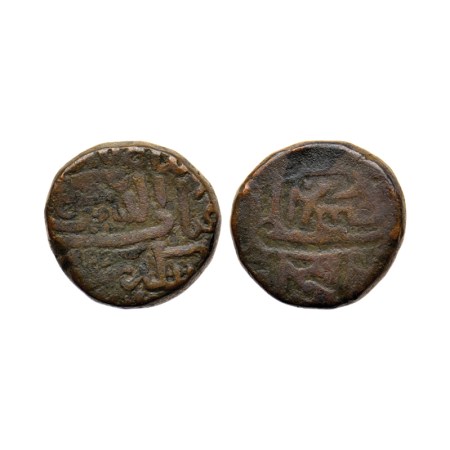 Gujarat Sultanate, Copper 1 1/2 Tanka (brokage/lakhi) of obverse, 14.05gm, Giyath Al Din M