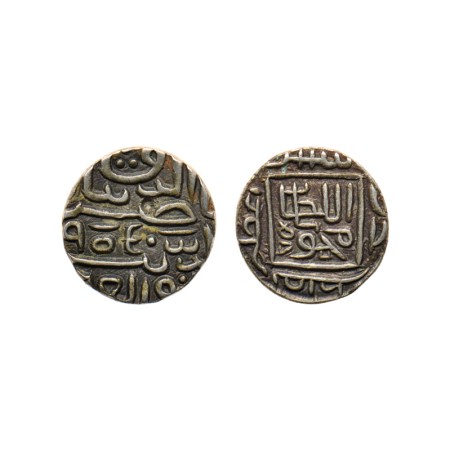 Gujarat Sultanate, Silver 1/2 Tanka, 4.29gm, (80 rati standard), Nasir Al Din Mahmud Shah 