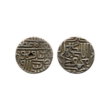 Gujarat Sultanate, Silver 1/2 Tanka, 5.61gm, (96 rati standard), Nasir Al Din Mahmud Shah 