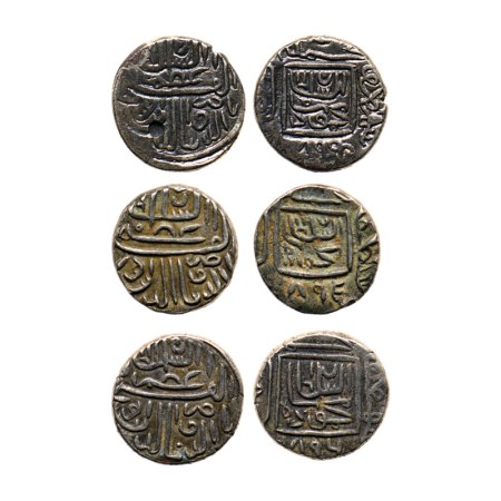 Gujarat Sultanate, Silver 1/2 Tanka (3), (96 rati standard), Nasir Al Din Mahmud Shah I, M