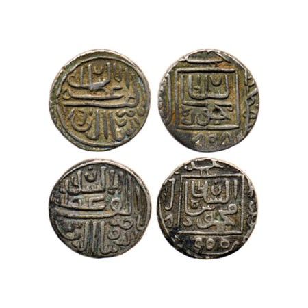 Gujarat Sultanate, Silver 1/2 Tanka (2), (96 rati standard), Nasir Al Din Mahmud Shah I, M